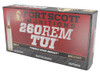 Fort Scott Munitions 260130SCV2 Tumble Upon Impact (TUI) 260Rem 130gr Solid Copper Spun 20 Per Box/25 Case