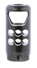 Ruger 90698 Hybrid Muzzle Brake  35 Caliber Black Matte Steel with 1228 tpi Threads 2.20 OAL  1 Diameter UPC: 736676906987