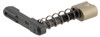 Strike Industries ARSMCFDE Magazine Catch  made of Black Steel with Flat Dark Earth 6061T6 Aluminum Release Button for ARPlatform UPC: 708747546590
