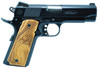 TriStar 85624 American Classic Commander 1911 9mm Luger 91 4.25 Stainless Steel Barrel Blued Serrated Steel Slide Blued Steel Frame wBeavertail Wood Grip UPC: 713780856247