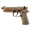 Beretta USA JS92QM9A4G M9A4 Centurion 9mm Luger 5.10 Barrel 101 Flat Dark Earth Cerakote Frame Serrated Steel Optic Cut Slide Polymer Grip  Decocker Safety UPC: 082442940717
