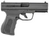 FMK G9C1G2BSSCM 9C1 G2 CAMA Compliant 9mm Luger 101 4 Black Stainless Steel Barrel Black Serrated Carbon Steel Slide Black Polymer Frame wPicatinny Rail Black Backstrap Grip UPC: 850979005922
