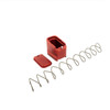 Shield Arms G19ME5RED Magazine Extension  5 Extended 9mm Luger40 SW 5rd Compatible wGlock 1923 Red Anodized Aluminum UPC: 853465008216