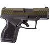 Taurus 1GX4M93B GX4 MicroCompact 9mm Luger Caliber with 3.06 Barrel 111 Capacity Black Finish Frame Serrated MilSpec Green Cerakote Steel Slide  Interchangeable Backstrap Grip Includes 2 Mags UPC: 725327936008