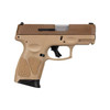 Taurus 1G3C93ETMA G3C MA Compliant 9mm Luger 101 3.26 Matte Coyote Brown Barrel Coyote Cerakote Serrated Steel Slide Tan Polymer Frame wPicatinny Rail Tan Polymer Grips UPC: 725327627548