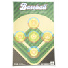 Action Target GSBASE100 Entertainment  Ball Field Paper Hanging 23 x 35 MultiColor 100 Per Box UPC: 816506025894
