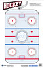 Action Target GSHOCKEY100 Entertainment  Hockeye Paper Hanging 23 x 35 BlueWhite 100 Per Box UPC: 816506025900
