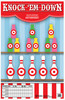Action Target GSCARBTTL100 Entertainment KnockEmDown BottlesPins Paper Hanging 23 x 35 MultiColor 100 Per Box UPC: 816506025979