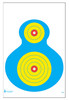 Action Target PRWB1100 High Visibility  Silhouette Paper 19 x 25 BlueYellow 100 Per Box UPC: 816506020745