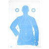 Action Target FB21EANTAV2100 Qualification  SilhouetteVitals Paper Hanging 23 x 35 BlueWhite 100 Per Box UPC: 816506026860