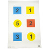 Action Target DT4C100 Training Discretionary Command CircleSquare Paper 23 x 35 MultiColor 100 Per Box UPC: 816506020059