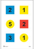 Action Target DT4C100 Training Discretionary Command CircleSquare Paper 23 x 35 MultiColor 100 Per Box UPC: 816506020059