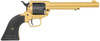 Heritage Mfg RR22S6 Rough Rider  22 LR 6 6.50 Gold Cerakote Barrel Black Satin Cylinder Gold Cerakote Steel Frame Black Polymer Grips Features Black Accents UPC: 727962707876