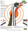 Primos 6041 Patterning Turkey  Hanging Paper Targets For Use With Shotgun 10.75 x 11.50 MultiColor 12 PK UPC: 010135060411