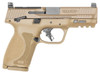 Smith  Wesson 13573 MP M2.0 Compact Frame 9mm Luger 151 4 Stainless Steel Barrel  Optic CutSerrated Stainless Steel Slide Flat Dark Earth Polymer Frame wPicatinny Rail Thumb Safety UPC: 022188889635