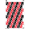 Allen 15655 EZAim  Playing Cards Wall Paper Handgun Works wHandgunShotgunAirsoft GunBB GunsPellet Gun 23 x 35 BlackRedWhite 3 Pack UPC: 026509068105