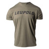 Leupold 180234 Wordmark  Military Green CottonPolyester Short Sleeve Medium UPC: 030317027186