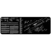 TekMat TEKR36M1GARANDBK M1 Garand Cleaning Mat M1 Garand Parts Diagram 12 x 36 UPC: 612409971531