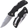 Cold Steel CS27BAS Recon 1 Mini 3 Folding Spear Point Plain Stonewashed AUS10A SS Blade Black Textured GRN Handle UPC: 705442020110