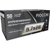 Fiocchi Hyperformance, 5.7x28mm,  40 Grain,  Tipped Hollow Point, BOX50 UPC: 762344712277