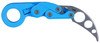 CRKT 4041T Provoke Trainer 2.48 Folding Karambit Plain Stonewashed 420J2 SS Blade Blue Polypropylene Handle Includes Pocket Clip UPC: 794023404159