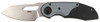 CRKT 5410 Attaboy  2.73 Folding Drop Point Plain Stonewashed D2 Steel BladeBlackSilver GRN Handle Includes Pocket Clip UPC: 794023541007