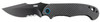 CRKT 7920K P.S.D.  3.63 Folding Recurve Veff Serrated Black EDP 4116 Stainless Steel Blade Black wBlue Backspacer G10Carbon Fiber Handle Includes Pocket Clip UPC: 794023792010