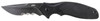 CRKT K800KKP Shenanigan  3.35 Folding Drop Point Veff Serrated Black Stonewashed 4116 Stainless Steel Blade Black GRN Handle Includes Pocket Clip UPC: 794023980028