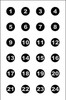 ACTION TGT 24 3" NMBR CIRCLES 100PK UPC: 816506026952