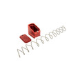 Shield Arms G17ME5RED Magazine Extension  5 Extended 40 SW9mm Luger  Compatible wGlock 1719X22343545 Red Anodized Aluminum UPC: 853465008476