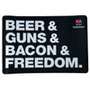 TEKMAT MAT BEER/GUNS/BACON & FREEDOM UPC: 888151029473