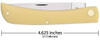 CASE SODBUSTER 1BL 45/8" YEL (CV) UPC: 021205000381