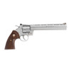 Colt Mfg PYTHONSP8WTS Python  357 Mag/38 Special 6 Shot 8" Polished Stainless Steel Vent Rib Barrel, Cylinder & Frame, Walnut w/Medallion Grip, Exposed Hammer                                          