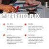 BUBBA 9" SERRATED FLEX FILLET UPC: 661120079910