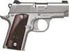 Kimber Mfg.,inc 3300207 Micro Stainless Rosewood NS 380 ACP 7+1 2.75" Stainless Steel Slide Satin Silver Smooth/Checkered Rosewood Grip                                                                 