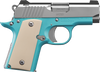 Kimber Mfg.,inc 3300210 Micro Bel Air NS 380 ACP 2.75" Ramped Barrel Stainless Steel Slide Bel Air Blue Mirror-Polished Ivory Micarta Grip                                                              