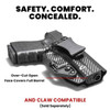 Rounded Gear SSRP365CFRHVAR Kydex  IWB Black Kydex Fits Sig P365 Belt Clip Right Hand UPC: 724165780583