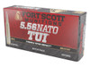 Fort Scott Munitions 556055SCV Tumble Upon Impact (TUI) 5.56x45mmNATO 55gr Solid Copper Spun 20 Per Box/25 Case