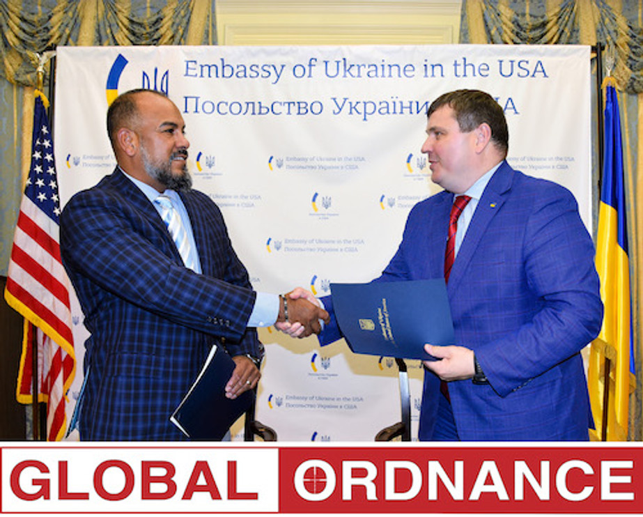 GLOBAL ORDNANCE SIGNS COOPERATION AGREEMENT WITH UKRAINE STATE CONCERN UKROBORONPROM