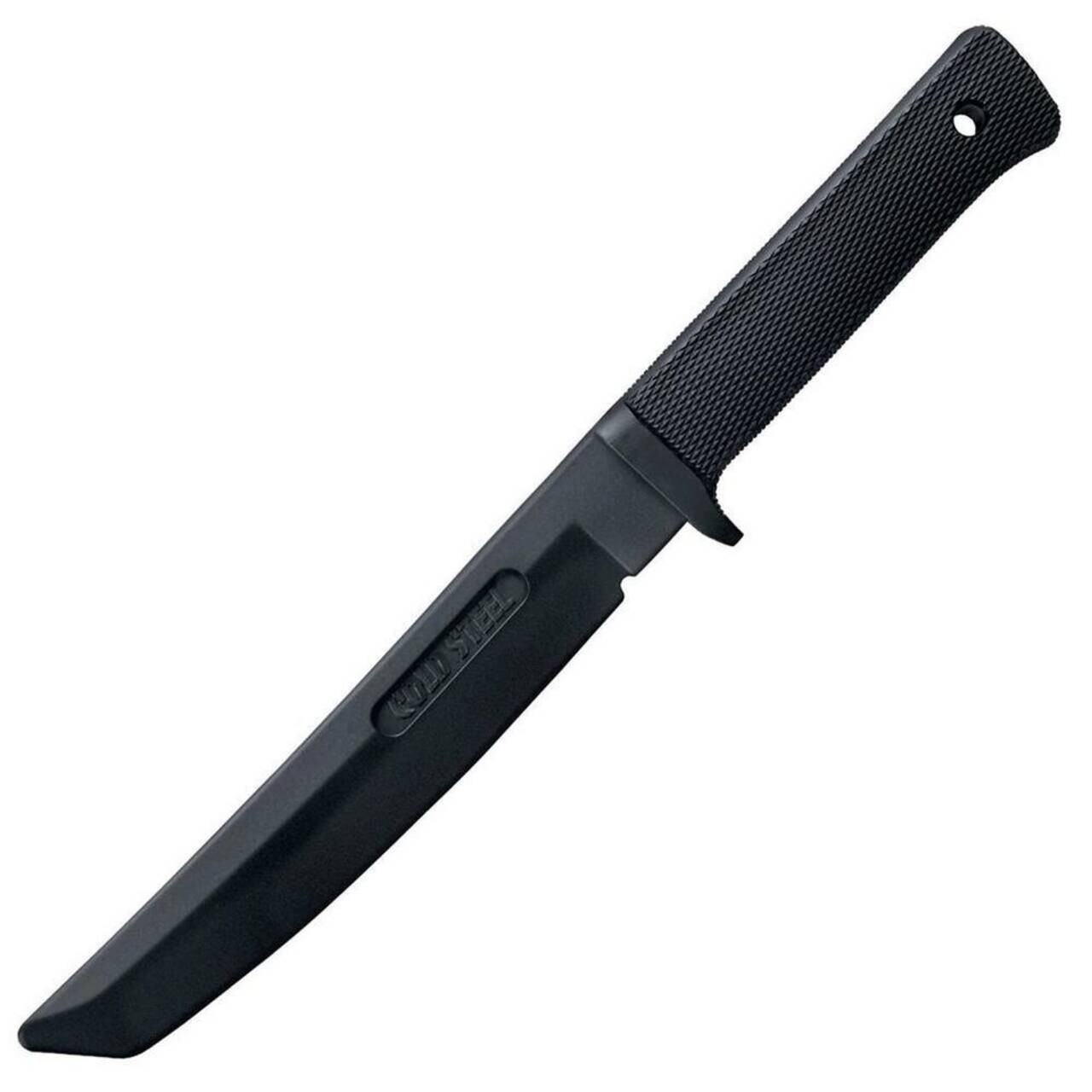 Cold Steel CS92R13RT Recon Rubber Trainer 7 Fixed Tanto Plain Black Santoprene UPC: 705442004882