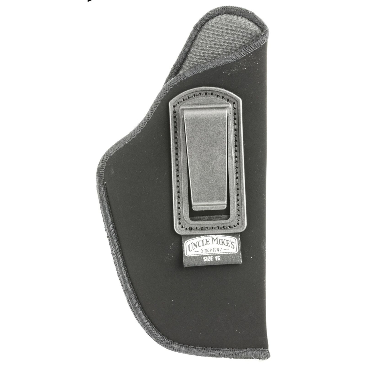 Uncle Mike's Inside-The-Pant Holster, Size 15, Fits Large Auto With  3.75-4.5 Barrel, Right Hand, Black 8915-1, UPC : 043699891511