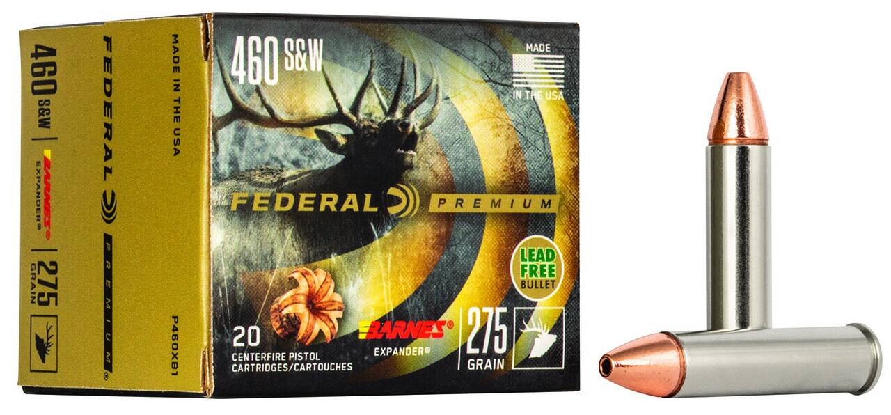 Federal Vital-Shok, 460 S&W, 275 Grain, Barnes Expander