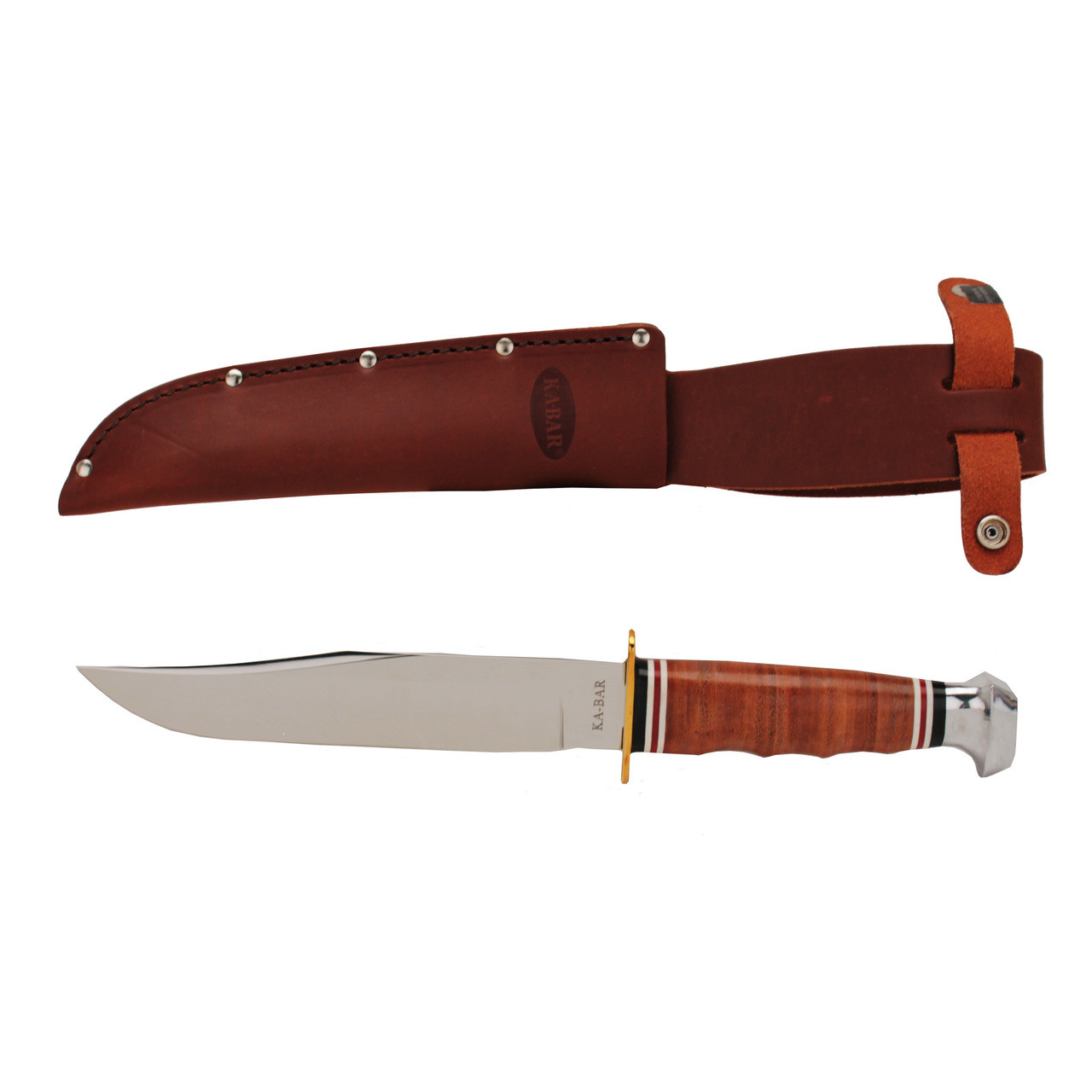  Ka-Bar Full-Size U.S.M.C. Serrated Edge Knife, Brown, Large :  Hunting Knives : Sports & Outdoors