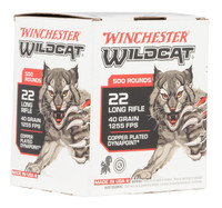 Winchester Ammo WW22LRB Wildcat 22 LR 40 gr Lead Round Nose LRN 500 Bx10 Cs Bulk UPC: 020892104181