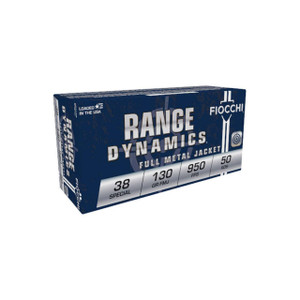 Fiocchi Range Dynamics 38 Special 130 Grain FMJ Case of 1000