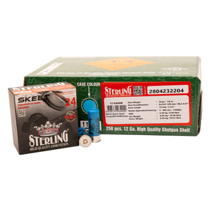 Sterling Competition Series SKEET Quick Open 12 Gauge #9.5 Shot 7/8 oz (24 Grams) 250 Rounds Case