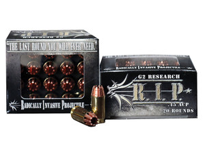 G2 Research G00002 R.I.P 45ACP 162gr Fracturing Hollow Point 20 Per Box/25 Case