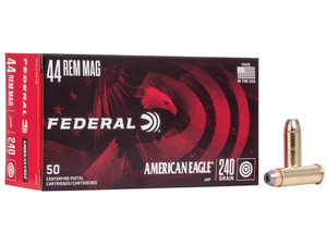 Federal AE44A American Eagle Handgun 44RemMag 240gr Jacketed Hollow Point 50 Per Box/20 Case