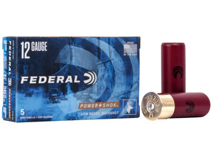 Federal H13200 Power-Shok Low Recoil 12Gauge 2.75" 9Pellets 1 3/16oz 00BuckShot 5 Per Box/50 Case