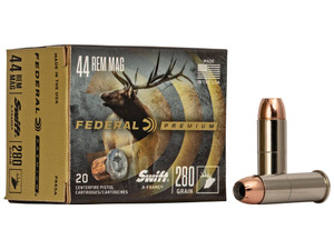 Federal P44SA Premium 44RemMag 280gr Swift A Frame 20 Per Box/10 Case